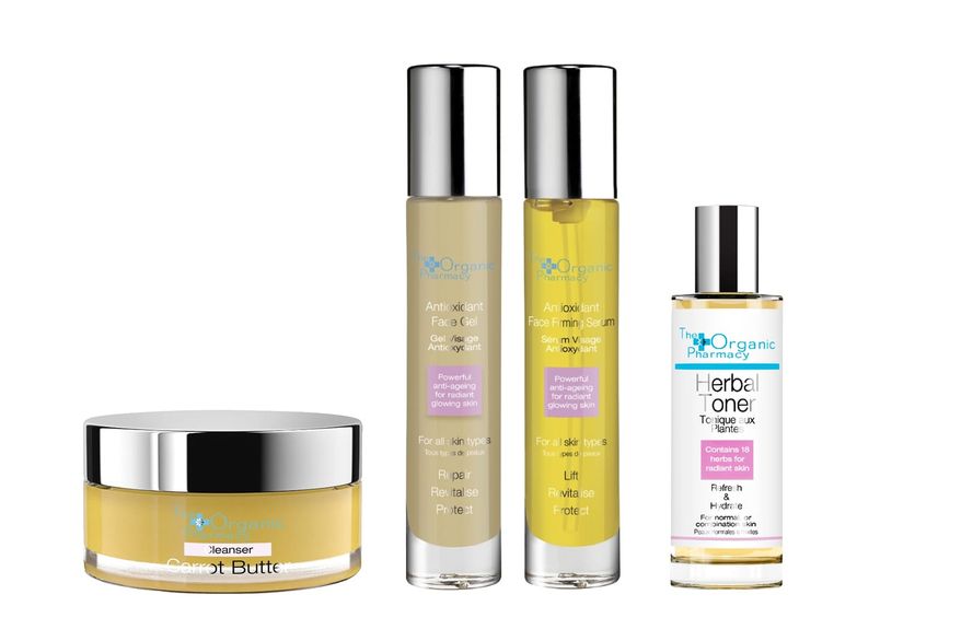 Face care selection | packshot photography | © The Organic Pharmacy