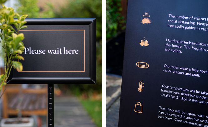 Reopening and Covid signage design by Karolina Heller