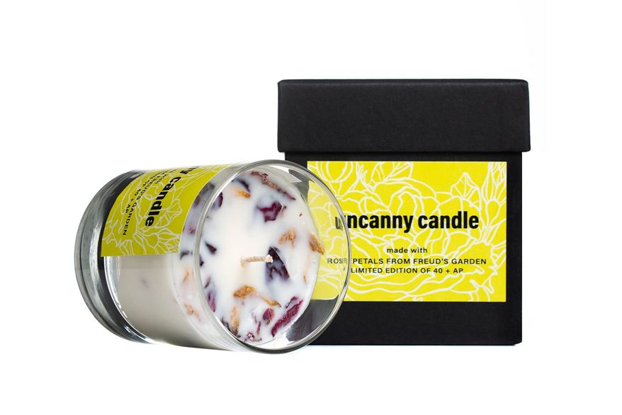 A selection of product photography created for the online shop & social media channels. Uncanny Candle. Exclusive to the freud Museum Shop