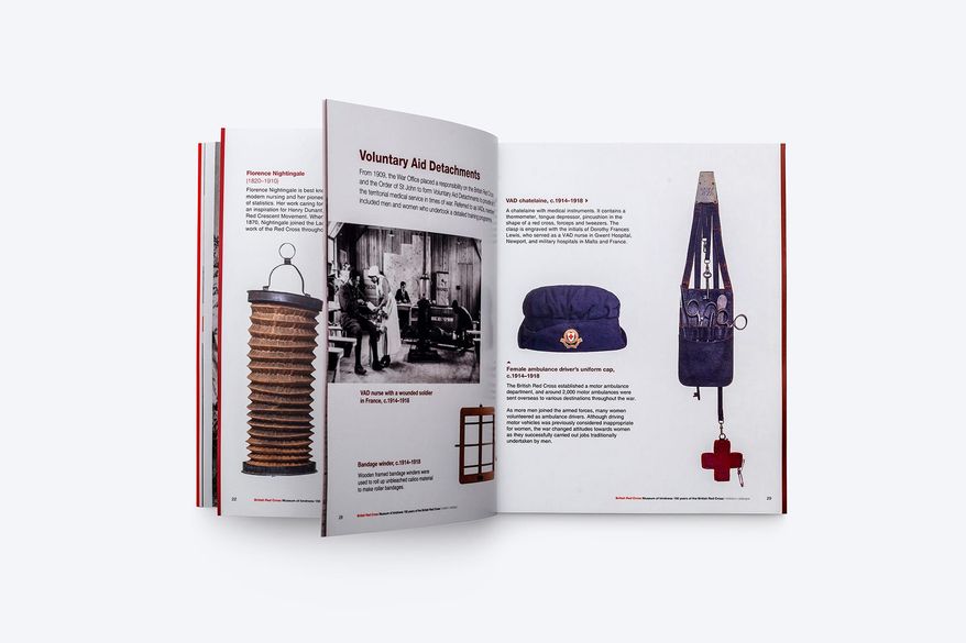 Museum of kindness 150 years of the British Red Cross | object photography and catalogue design
