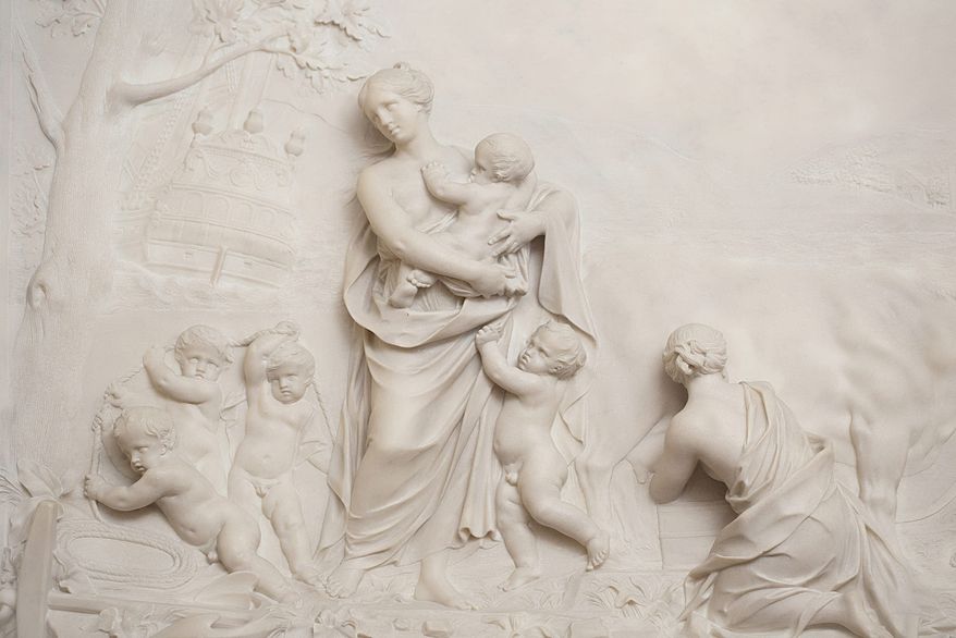 Rysbrack, Children Engaged in Navigation and Husbandry (detail) | museum photography | © The Foundling Museum